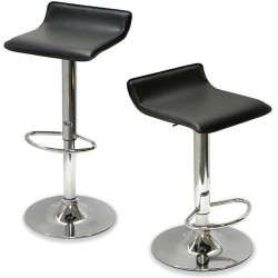 Scaun bar rotativ negru